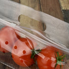 10.75" X 6.25" + 4"BG (1 lb.) 2.5 mil Polypropylene Slide Seal Vented Produce Pouches