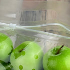 11" X 10" + 4"BG (3 lbs.) 2.5 mil Polypropylene Slide Seal Vented Produce Pouches