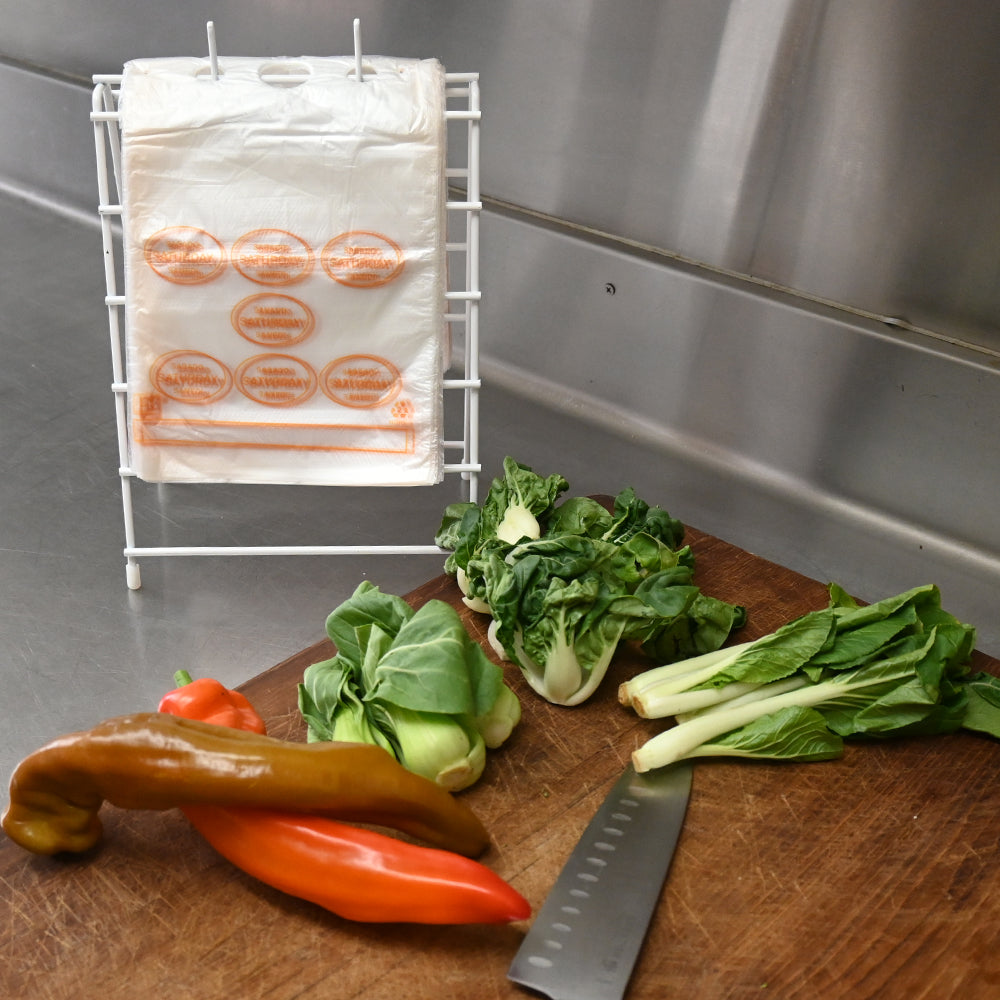 6.5" x 7" + 1.75"LP + 1.75"FB 0.5 mil Portion Control Saddle Pack w/ Saturday (print in orange)