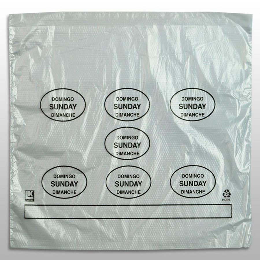 10" x 8.5" + 2"LP + 2"FB 0.5 mil Portion Control Saddle Pack w/ Sunday (print in black)