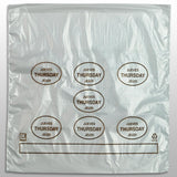 10" x 8.5" + 2"LP + 2"FB 0.5 mil Portion Control Saddle Pack w/ Thursday (print in brown)