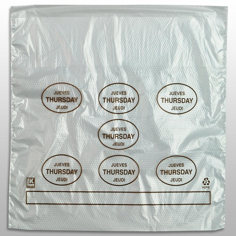 10" x 8.5" + 2"LP + 2"FB 0.5 mil Portion Control Saddle Pack w/ Thursday (print in brown)
