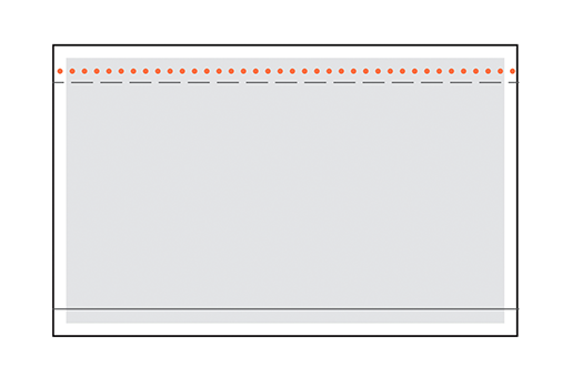 10.75" x 6.75" Clear Perforarted Packing Slip Envelopes