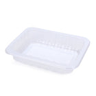 8.8" x 6.75" x 1.75" SimplyFresh Natural Color PP #3 Tray with Soaker Pad
