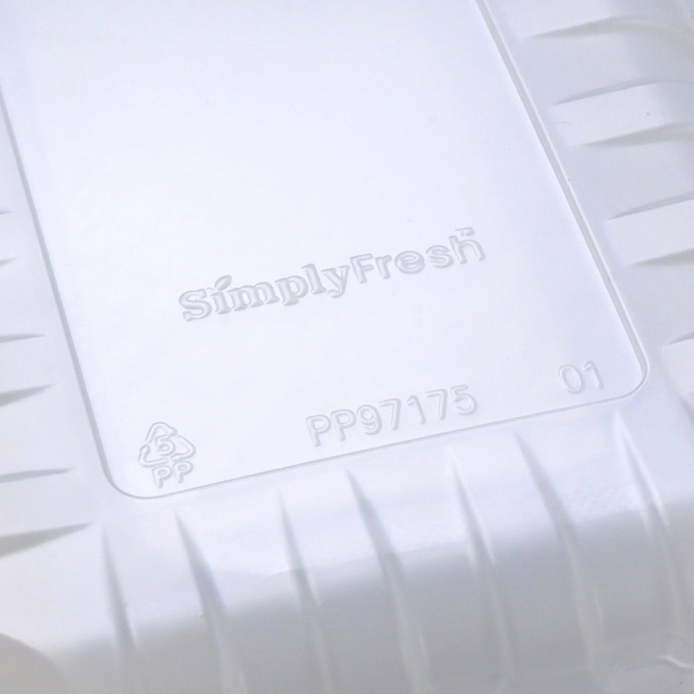 8.8" x 6.75" x 1.75" SimplyFresh Natural Color PP #3 Tray with Soaker Pad