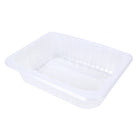 8.8" x 6.75" x 2.3" SimplyFresh Natural Color PP #3 Tray with Soaker Pad