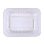 8.8" x 6.75" x 2" SimplyFresh Natural Color PP #3 Tray with Soaker Pad