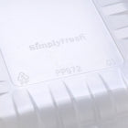 8.8" x 6.75" x 2" SimplyFresh Natural Color PP #3 Tray with Soaker Pad