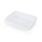 8.8" x 6.75" x 2" SimplyFresh™ White PP #3 Tray with Soaker Pad