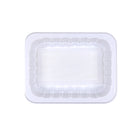8.8" x 6.75" x 2" SimplyFresh™ White PP #3 Tray with Soaker Pad