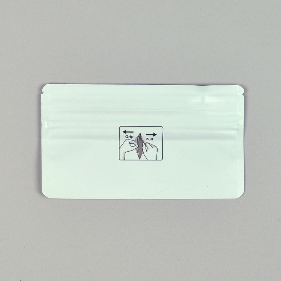 5.7" x 2.88" 4.8 mil Child-Resistant Pre-RL Pouches - White