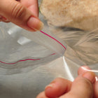 5" x 5" + 1"BG + 1.5"LP 1.5 mil Polypropylene Lip and Tape Cookie Bag
