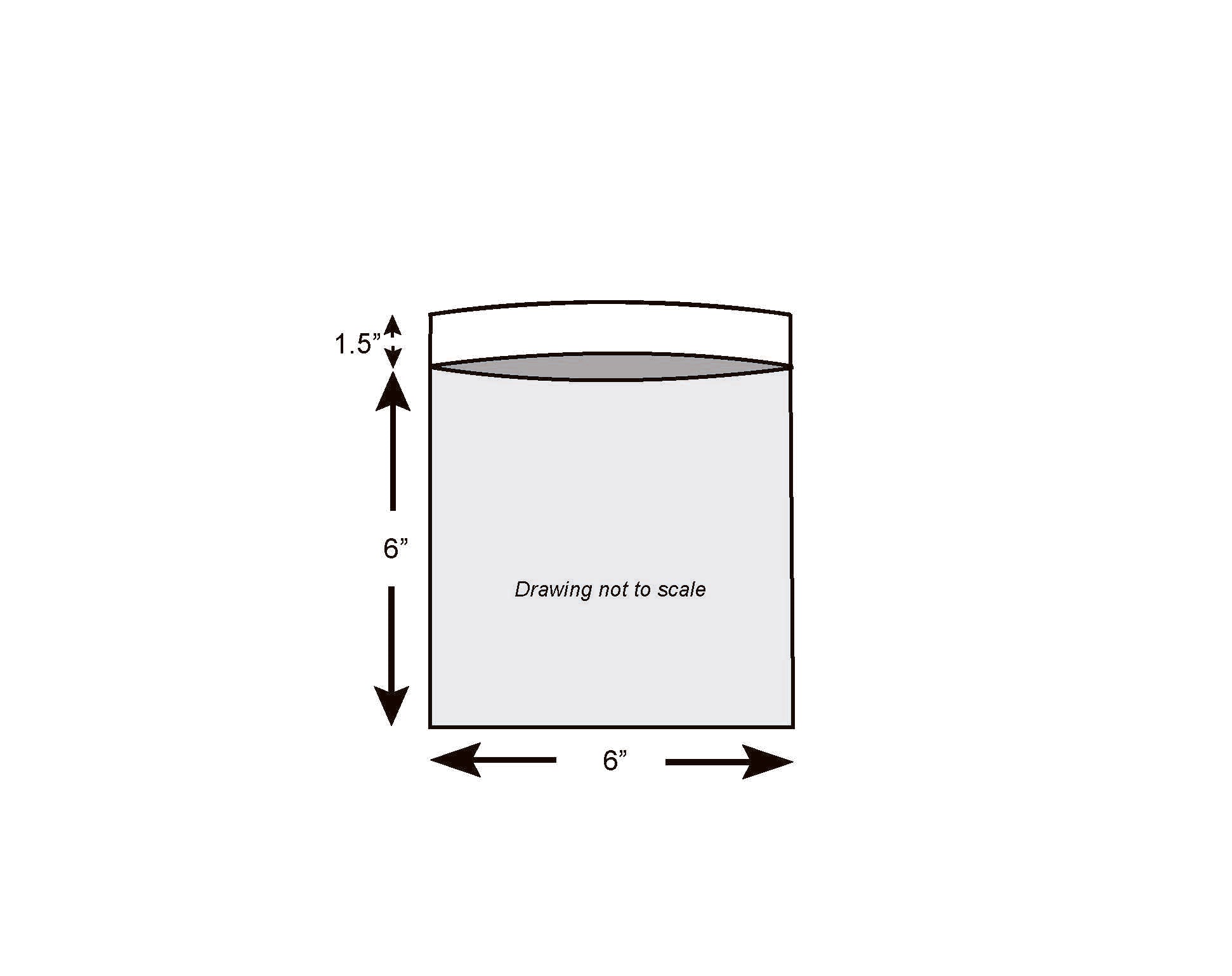 6" x 6" + 1.5"LP 1.25 mil Polypropylene Co-Extruded Lip and Tape Resealable Bag