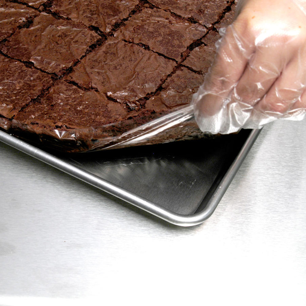 34" x 18" 0.8 mil Heavy Duty Value Plus Poly Pan Liners -- Full Pan Deep