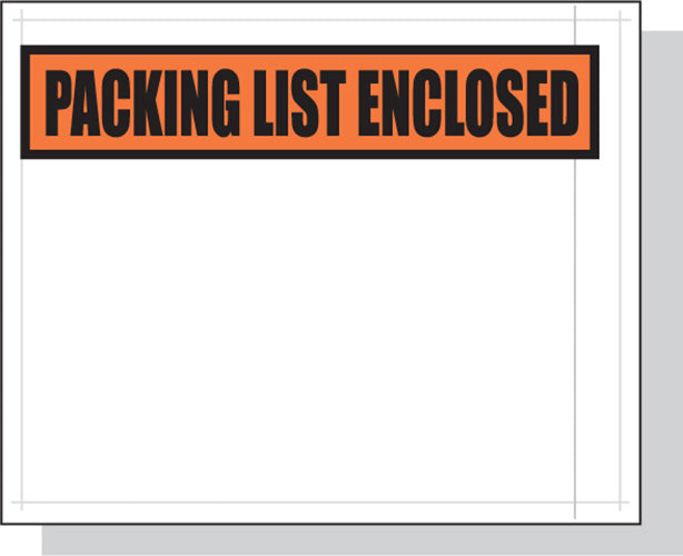 4.5" x 5.5" Packing List Enclosed Full Face Envelopes