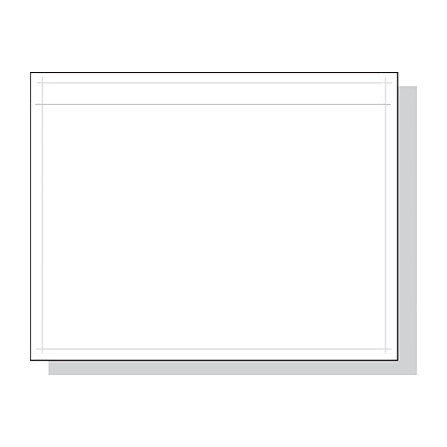 7.5" x 5.5" Clear Packing Slip Envelopes