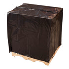 51" x 49" x 85" 2 Mil Black Pallet Top Cover with UVI/UVA