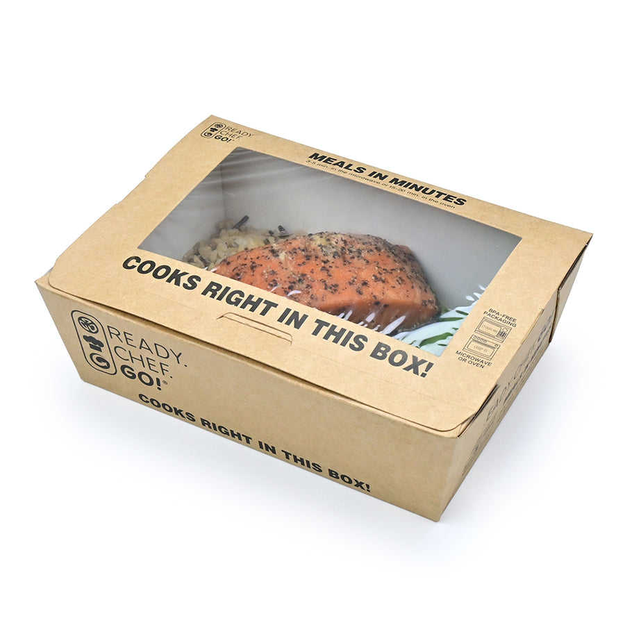 7.5" x 5.5" x 2.375" Ready. Chef. Go!® Kraft Dual Ovenable Box