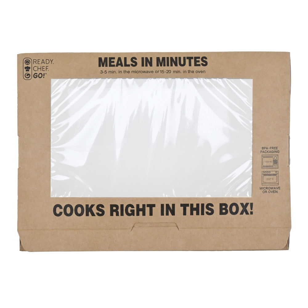 7.5" x 5.5" x 2.375" Ready. Chef. Go!® Kraft Dual Ovenable Box
