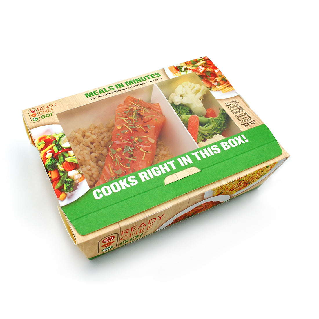 7.5" x 5.5" x 2.375" Ready. Chef. Go!®  Large Dual-Ovenable Container
