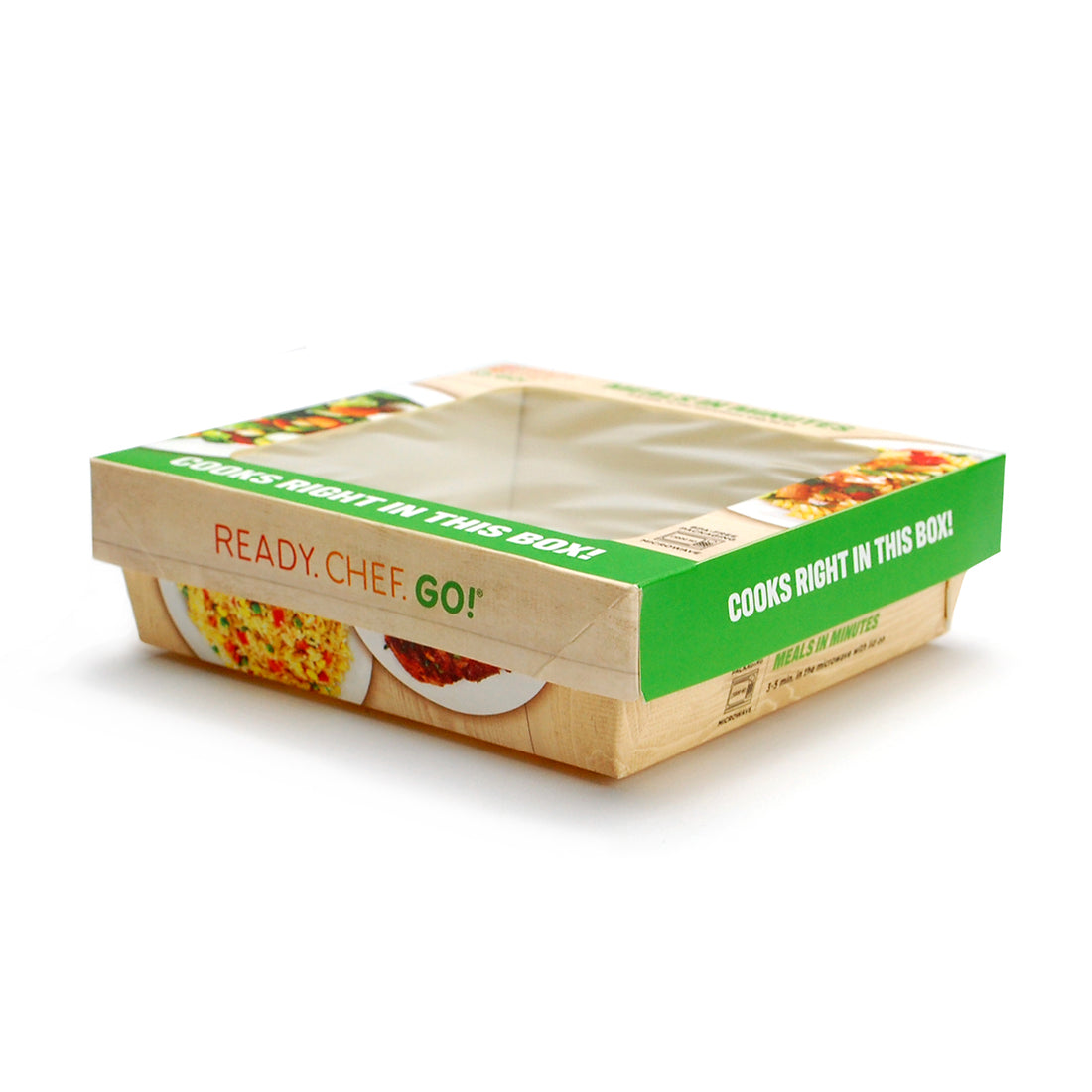 6.1" x 6.1" x 1.75" Ready. Chef. Go!® Medium Microwavable Container
