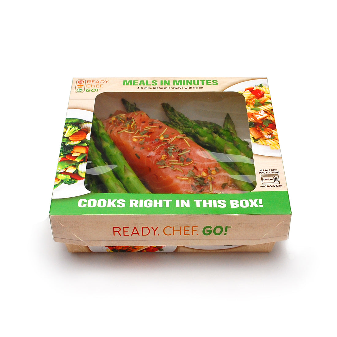 6.1" x 6.1" x 1.75" Ready. Chef. Go!® Medium Microwavable Container