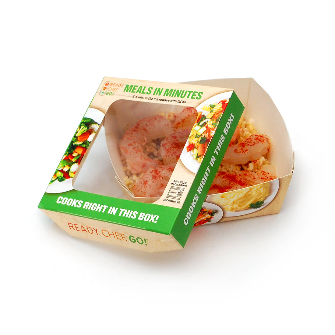 5" x 5" x 2" Ready. Chef. Go!® Small Microwavable Container