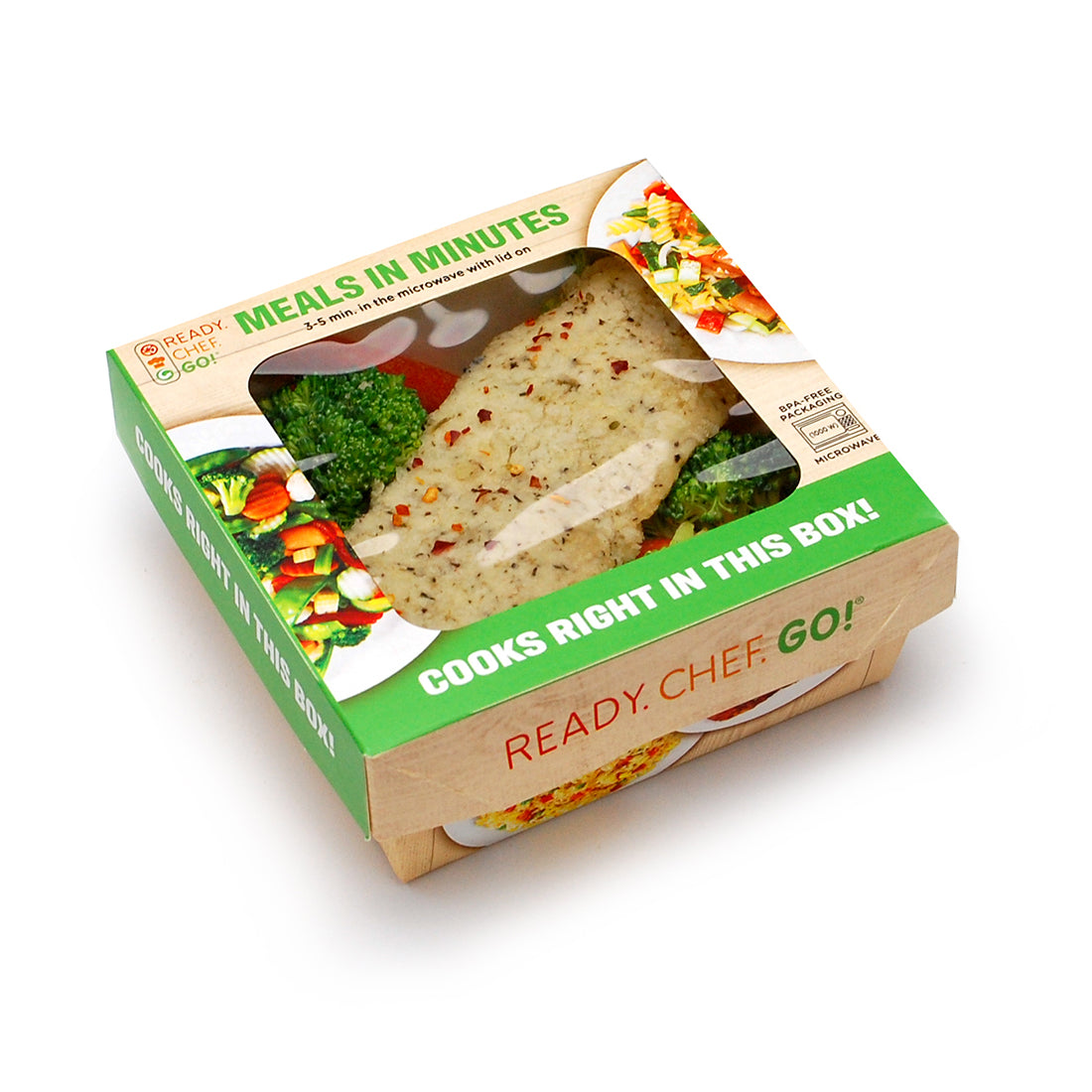 5" x 5" x 2" Ready. Chef. Go!® Small Microwavable Container