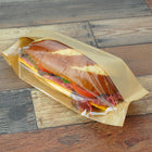 3.25" x 2" x 10.25" 80 GSM Kraft w/OPP #ReadyFresh® Kraft Paper Sandwich Bags with Window