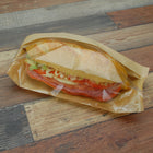 4.25" x 2.75" x 11.75" 80 GSM Kraft w/OPP #ReadyFresh® Kraft Paper Sandwich Bags with Window