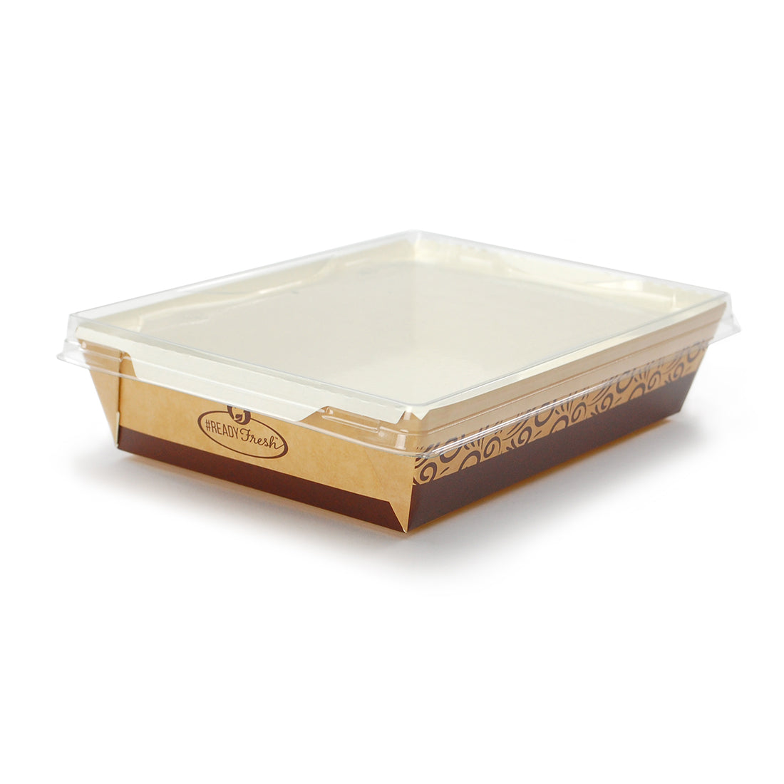 5.5" x 7.5" X 2" #ReadyFresh® Kraft Container (Large)