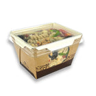 4.25" x 3.5" #ReadyFresh® Kraft Container Clear Lid (Small)