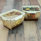 3.5" x 4.25" X 2.75" #ReadyFresh® Kraft Container w/ Clear Side Windows (Small)