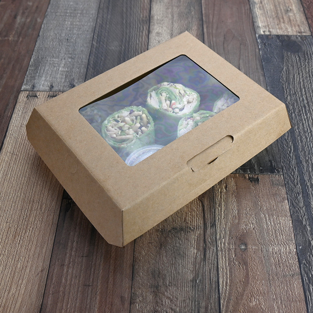 7.38" X 6.38" X 2.88" #ReadyFresh® To Go Container with Window (Medium)