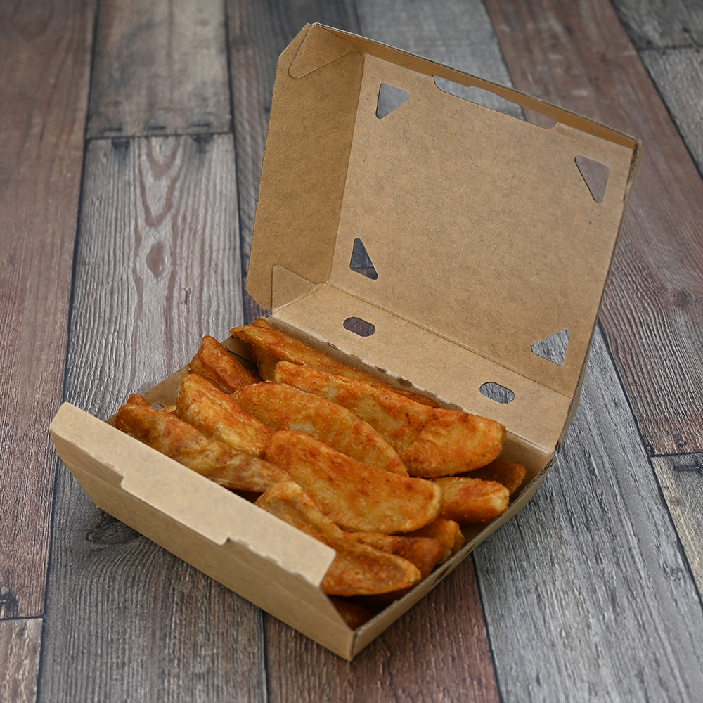 6.38" X 5" X 2.25" #ReadyFresh® Vented Hot Snack Container (Large)