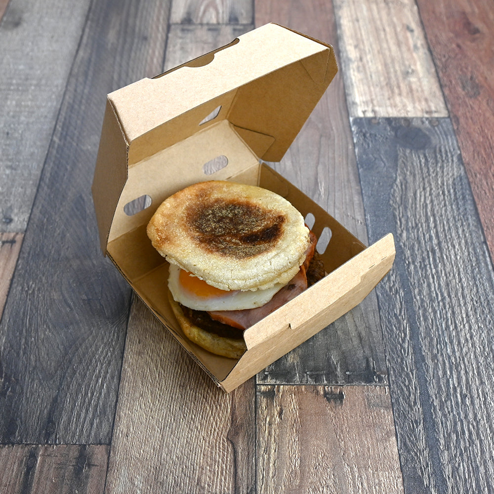 5.5" X 5" X 2.88" #ReadyFresh® Vented Hot Snack Container (Medium)