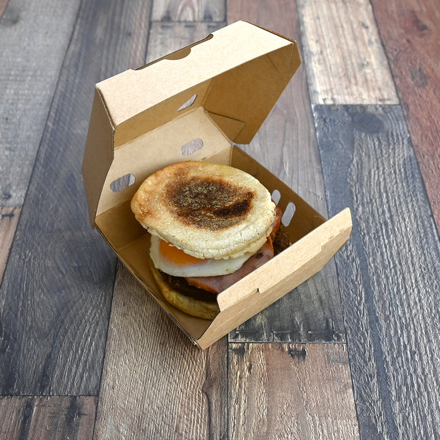 5.5" X 5" X 2.88" #ReadyFresh® Vented Hot Snack Container (Medium)