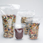 6" x 9" + 3"BG 2.7 mil Clear Stand-Up Pouches