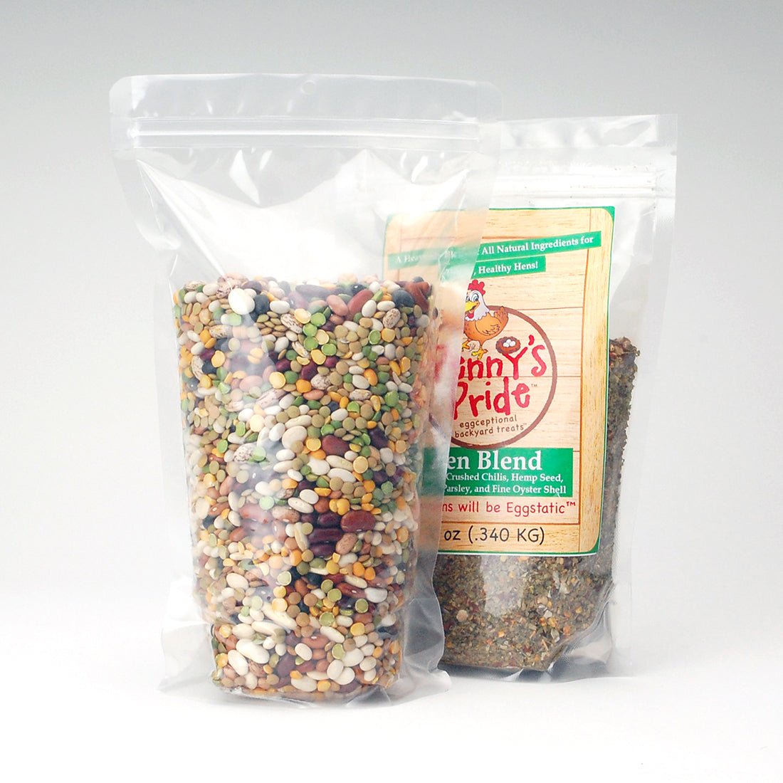 7" x 11" + 4"BG 2.7 mil Clear Stand-Up Pouches