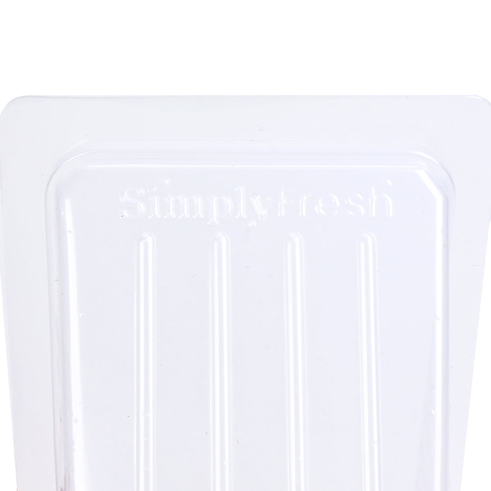 6.5" x 3.5" x 3.05" SimplyFresh Clear Polypropylene Sandwich Wedge