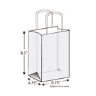 6.75" x 4.75" x 8.5" + 4.75"BG 3 mil Fast Take® Bags