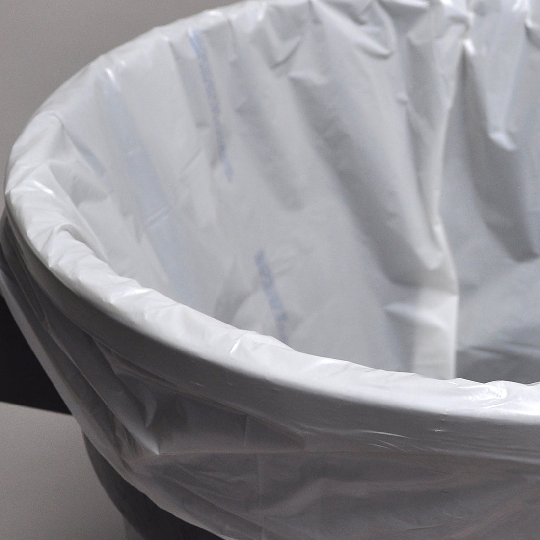 12" x 8" x 21" 10 micron LDPE 7 -- 10 gal. Trash Can Liners -- White
