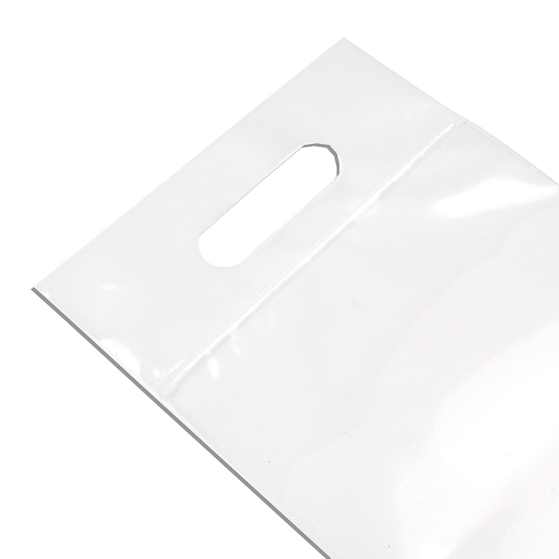 7" x 25" 3.5 mil Crab Leg Zipper Bag w/ Die Cut Handle