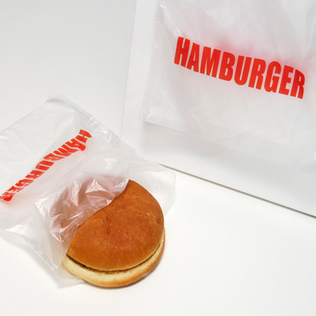6.5" x 7" + 1.75"FB 0.5 mil Saddle Pack Printed Hamburger Bags