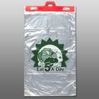 11" x 17" + 2"LP 0.55 mil Linear LDPE Produce Bag w/ "5 a Day" Print