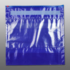 14" x 14" + 6"BG 3 mil LDPE Bulk Deli Meat Slide Seal Bags -- Blue Tint