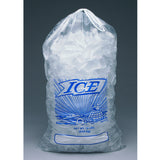 11.5" x 18" 1.2 mil Printed Metallocene Ice Bag w/ Drawstring Closure -- 8 lb.