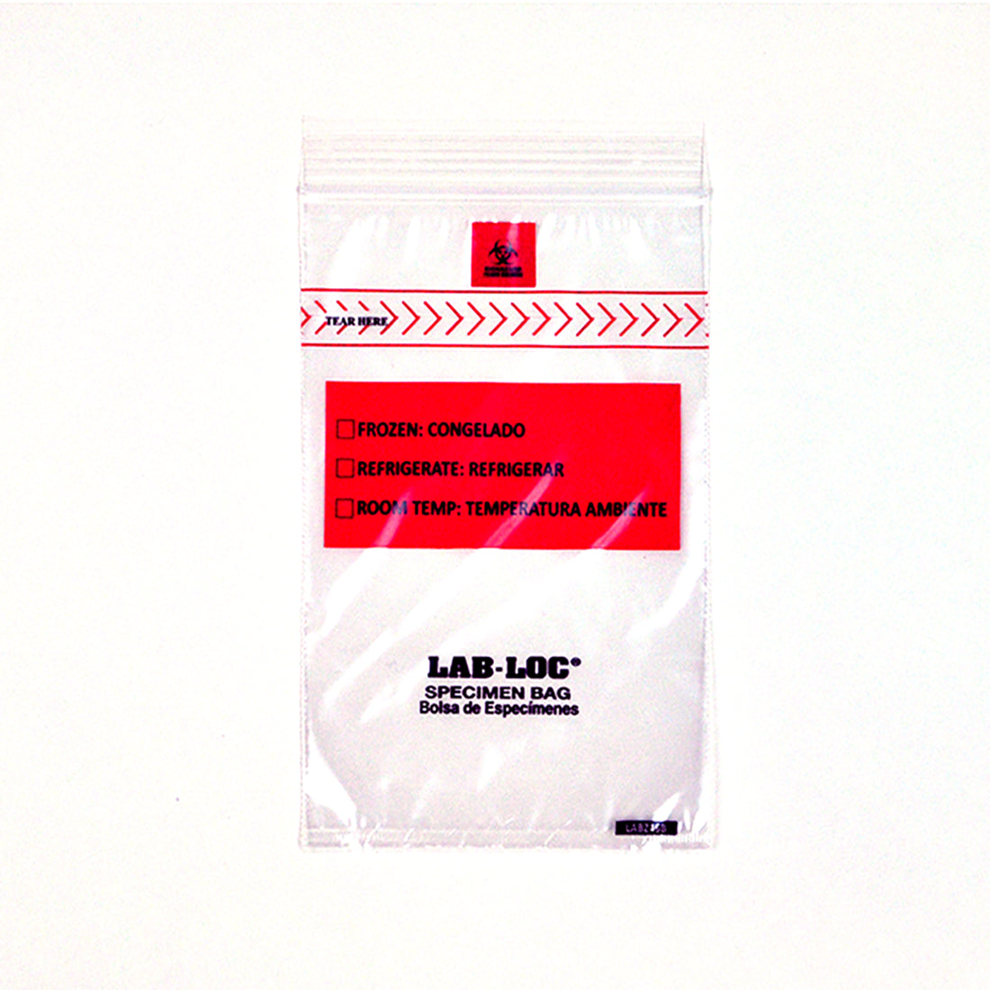 4" x 6" 1.75 mil Lab-Loc® Specimen Bags w/ Removable Biohazard Symbol