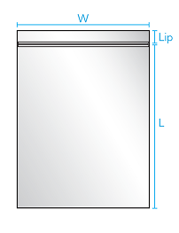 Reclosable bag measuring guide