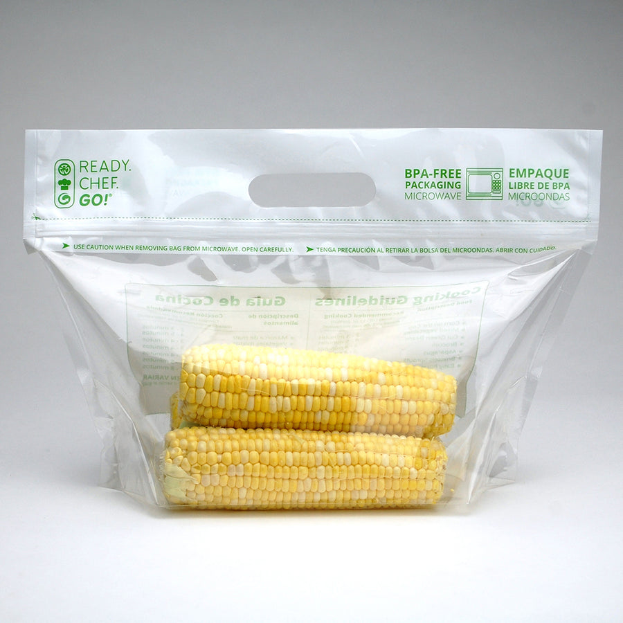 11.5" x 9.75" + 5.5"BG 2.5 mil Ready. Chef. Go! Microwavable Produce Pouches